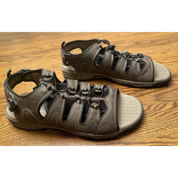 Alpine Design Hiking Sandals Mens 12 River Brown Great Condition - Picture 2 of 7